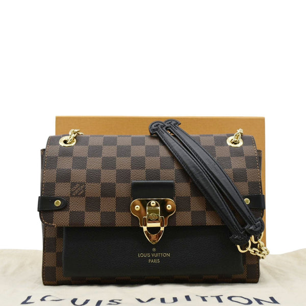 LOUIS VUITTON Vavin PM Damier Ebene Crossbody Bag Black