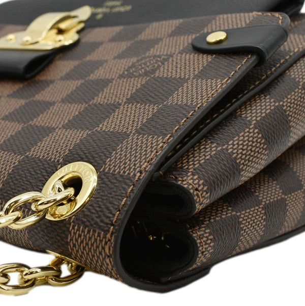 LOUIS VUITTON Vavin PM Damier Ebene Crossbody Bag Black