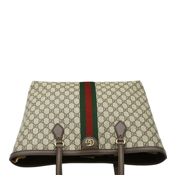 GUCCI Ophidia Medium GG Tote Bag Beig upper look