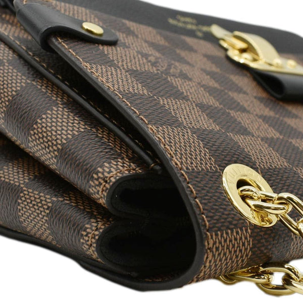 LOUIS VUITTON Vavin PM Damier Ebene Crossbody Bag Black