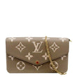 LOUIS VUITTON Felicie Pochette Giant Monogram Empreinte Crossbody Bag Bicolor
