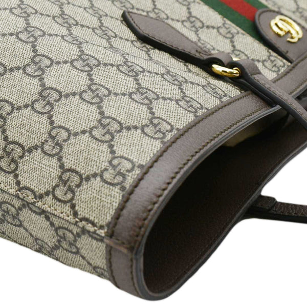 GUCCI Ophidia Medium GG Supreme Canvas Tote Bag Beige 631685