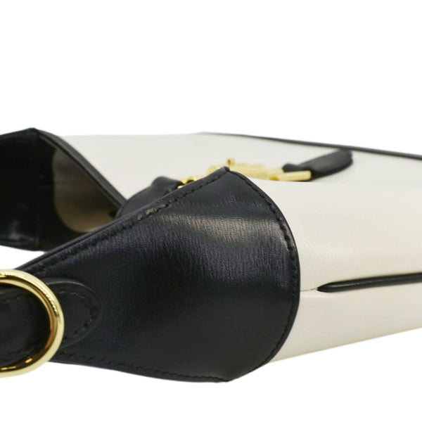 GUCCI Jackie 1961 Small Leather Shoulder Bag White 636706