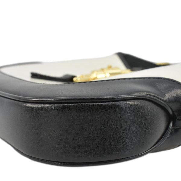 GUCCI Jackie 1961 Small Leather Shoulder Bag White 636706