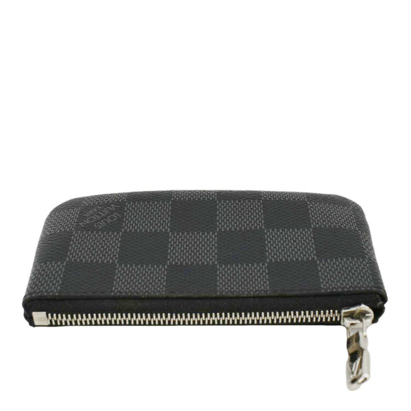 LOUIS VUITTON Damier Graphite Key Coin Pouch Black
