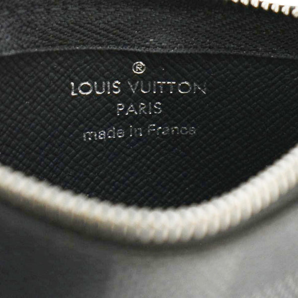 LOUIS VUITTON Damier Graphite Key Coin Pouch Black