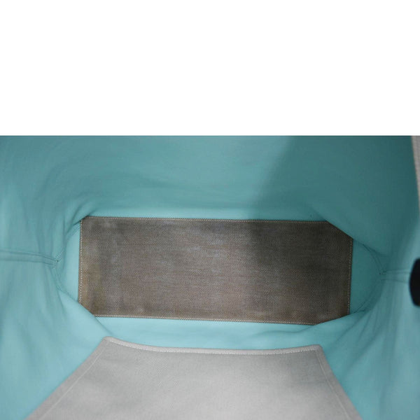 TIFFANY & CO Tiffany Travel Weekend Canvas Tote Bag Light Grey