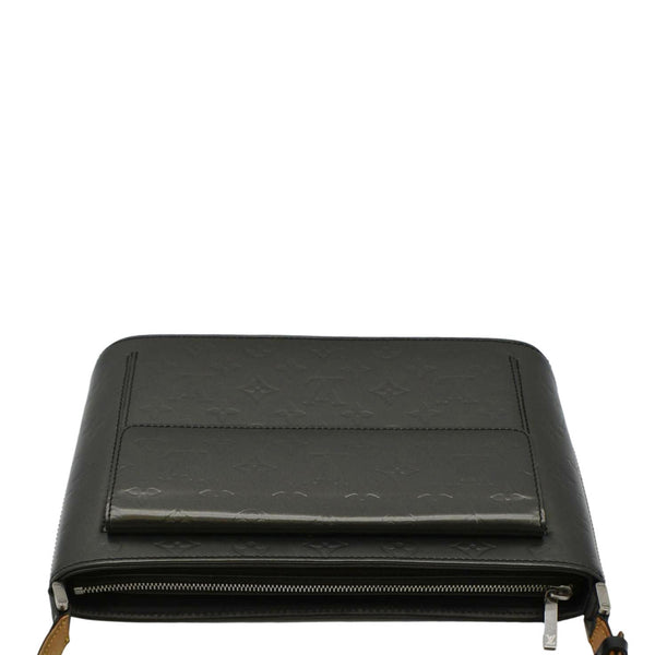 LOUIS VUITTON Leather Shoulder Bag Black upper look