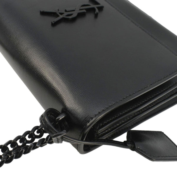 YVES SAINT LAURENT Sunset Medium Leather Shoulder Bag Black