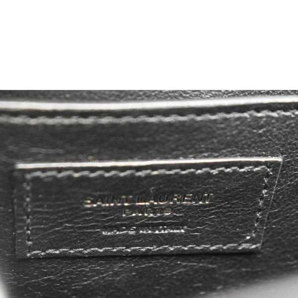 YVES SAINT LAURENT Sunset Medium Leather Shoulder Bag Black