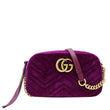 GUCCI GG Marmont Small  Chain Shoulder Bag Purple front look