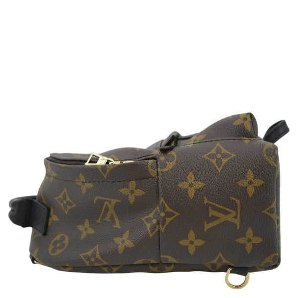 LOUIS VUITTON Palm Springs Mini Monogram Canvas Backpack Brown