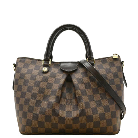 LOUIS VUITTON Siena PM Damier Ebene Shoulder Bag Brown