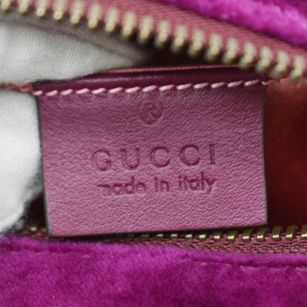 GUCCI GG Marmont Small Matelasse Velvet Chain Shoulder Bag Purple 447632
