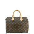 LOUIS VUITTON  Speedy 30 Monogram Canvas Satchel Bag Brown