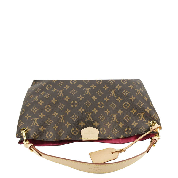 LOUIS VUITTON  Graceful MM Monogram Canvas Shoulder Bag Brown