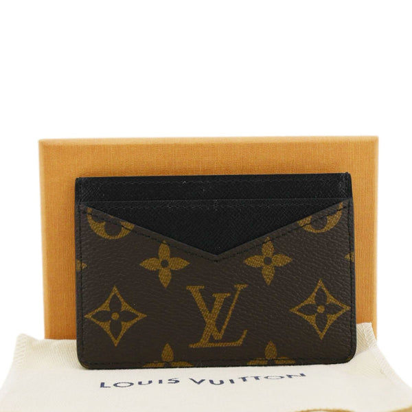 LOUIS VUITTON Neo Porte Cartes Monogram Macassar Card Holder Black