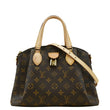 LOUIS VUITTON Rivoli PM Monogram Canvas Satchel Bag Brown