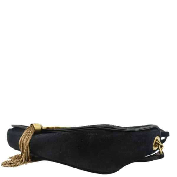YVES SAINT LAURENT Kate Tassel Suede Crossbody Bag Black