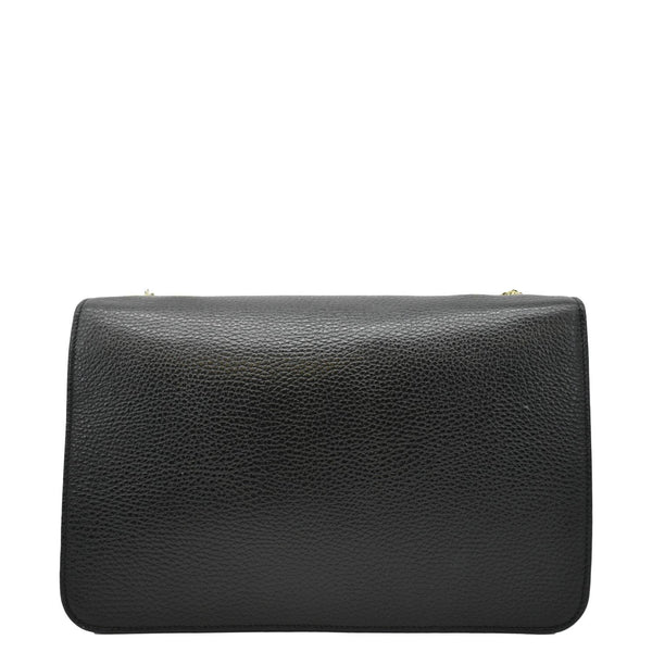 GUCCI Leather Crossbody Bag Black back look