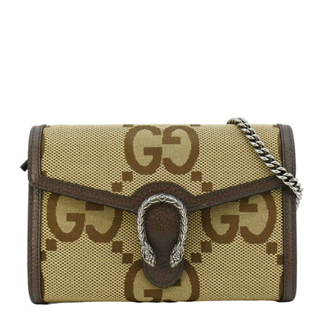 GUCCI Dionysus Mini GG Canvas Crossbody Bag Beige 407231