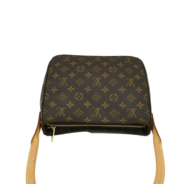 LOUIS VUITTON Looping MM Monogram Canvas Shoulder Bag Brown upper look