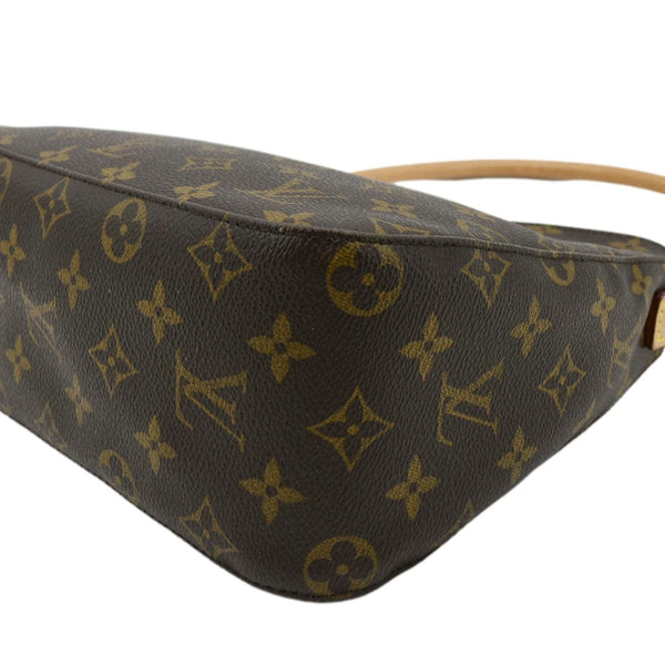 LOUIS VUITTON Looping MM Monogram Canvas Shoulder Bag Brown