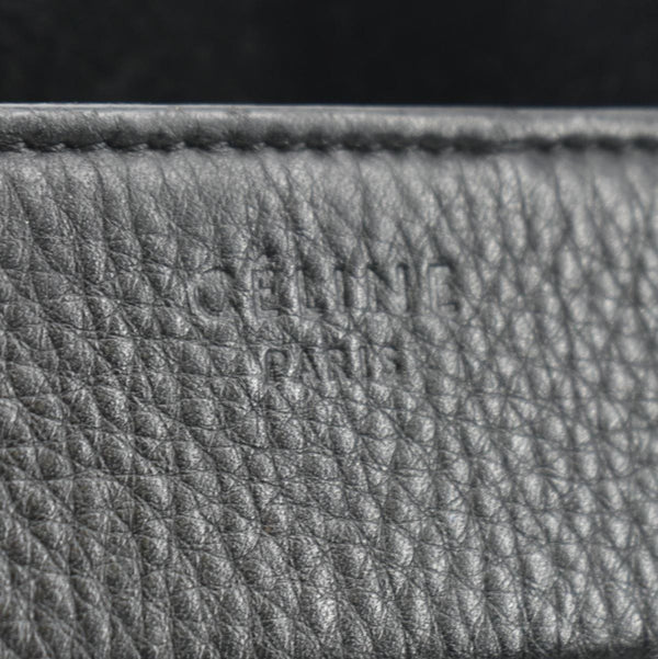 CELINE Luggage Phantom Medium Leather Tote Bag Black