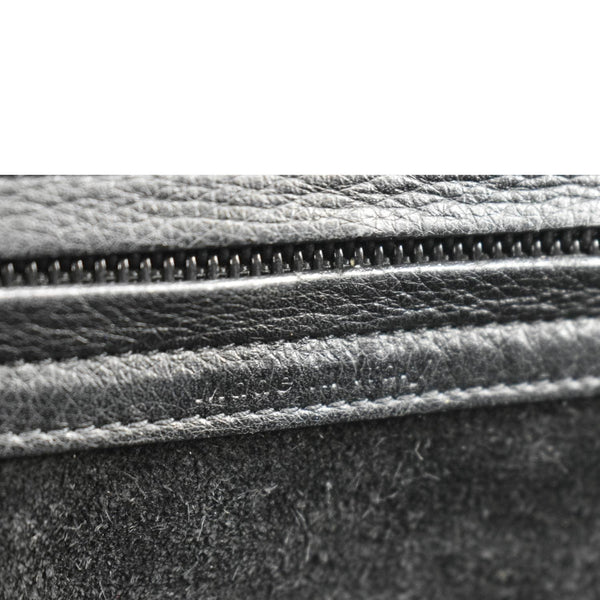 CELINE Luggage Phantom Medium Leather Tote Bag Black