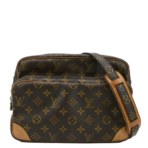 LOUIS VUITTON Nile Vintage Monogram Canvas Crossbody Shoulder Bag