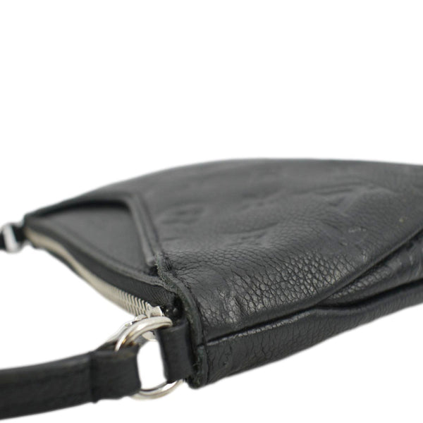 LOUIS VUITTON Pallas Monogram Empreinte Clutch Crossbody Bag Black