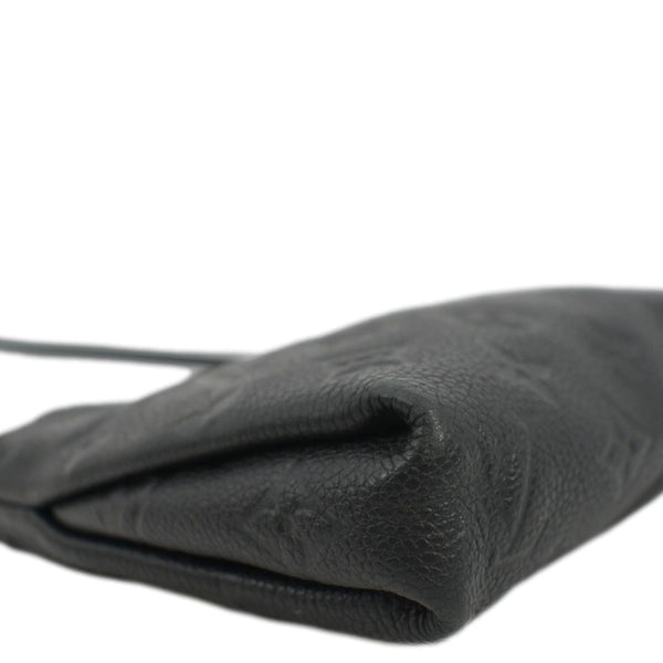 LOUIS VUITTON Pallas Monogram Empreinte Clutch Crossbody Bag Black