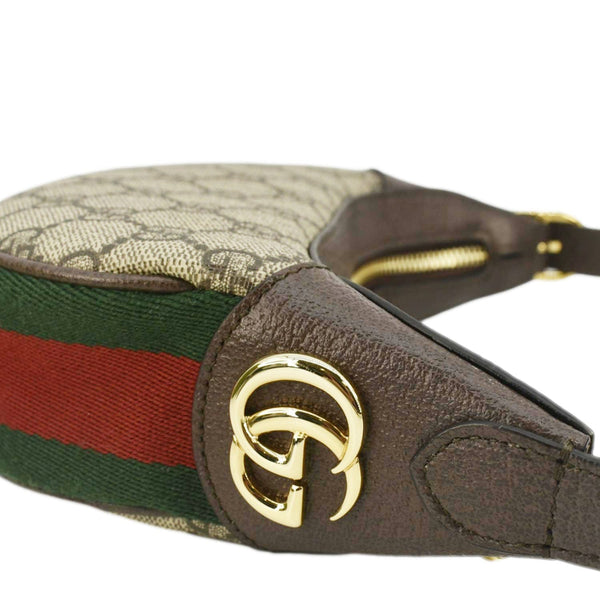 GUCCI Ophidia Mini GG Supreme Canvas Hobo Bag Beige 658551