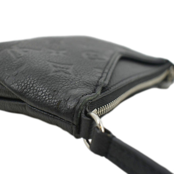 LOUIS VUITTON Pallas Monogram Empreinte Clutch Crossbody Bag Black