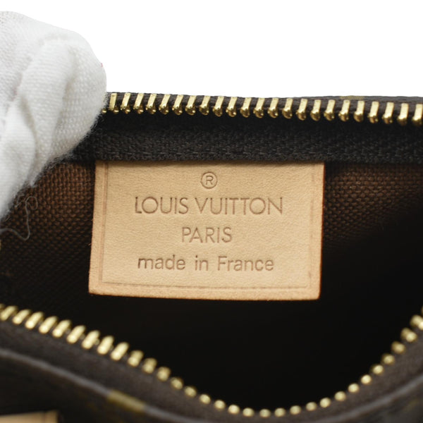 LOUIS VUITTON Mini Speedy HL Monogram Canvas Satchel Bag Brown