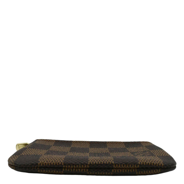LOUIS VUITTON Pochette Key Cles Damier Ebene Coin Case Brown