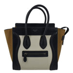 CELINE Micro Luggage Calfskin Leather Tote Bag Tri-Color