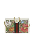 GUCCI Ophidia Web Small GG Floral Canvas Chain Shoulder Bag Beige 503877