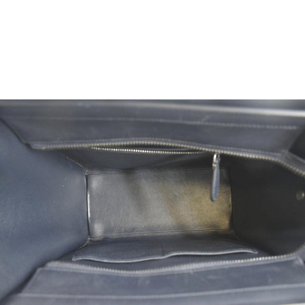 CELINE Micro Luggage Calfskin Leather Tote Bag Tri-Color