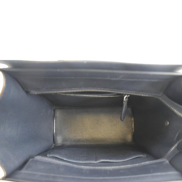 CELINE Micro Luggage Calfskin Leather Tote Bag Tri-Color