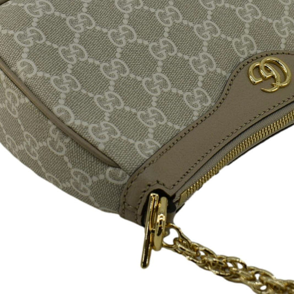 GUCCI Ophidia Small GG Supreme Canvas Hobo Bag Beige 735145