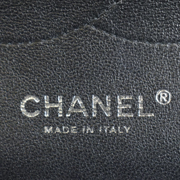 CHANEL Jumbo Flap Striated Quilted Patent Leather Shoulder Bag Green