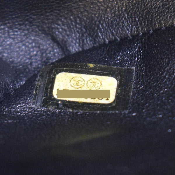 CHANEL Jumbo Flap Striated Quilted Patent Leather Shoulder Bag Green