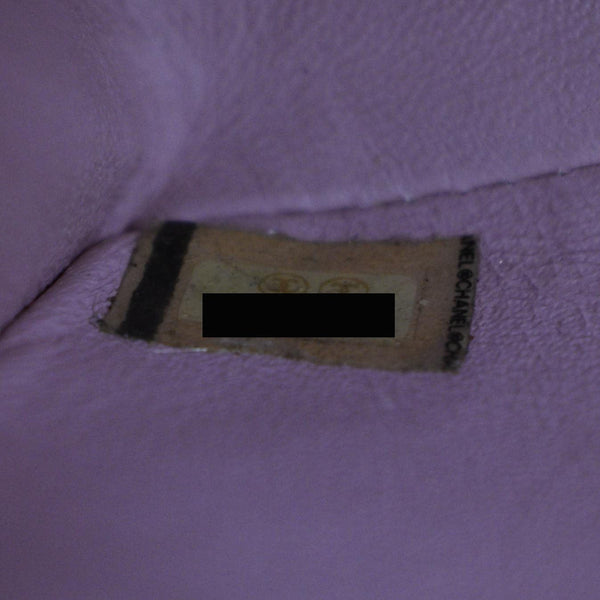 CHANEL Vintage Classic Jumbo Single Flap Caviar Leather Shoulder Bag Dusty Pink