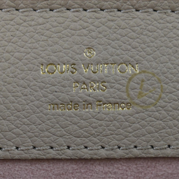 LOUIS VUITTON Mini Lockme Ever Leather Shoulder Bag Greige