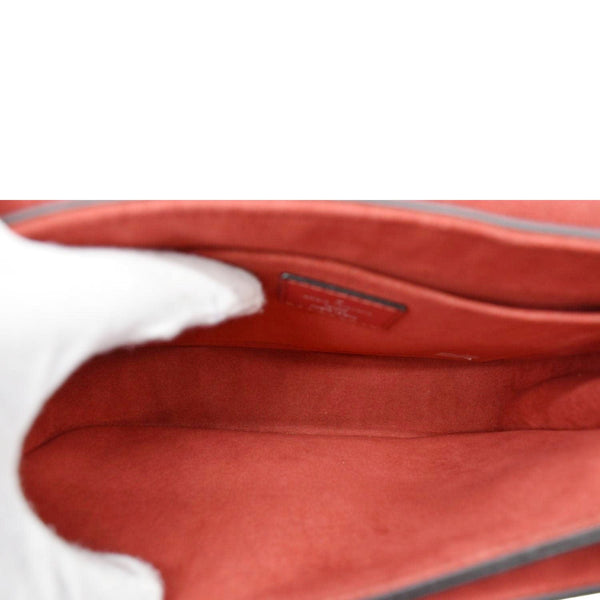 LOUIS VUITTON Very Monogram Leather Messenger Bag Red