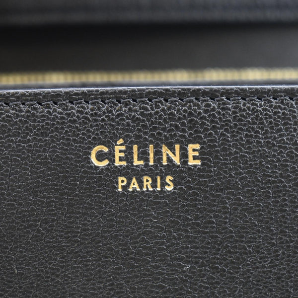 CELINE Classic Box Calfskin Leather Crossbody Bag Black