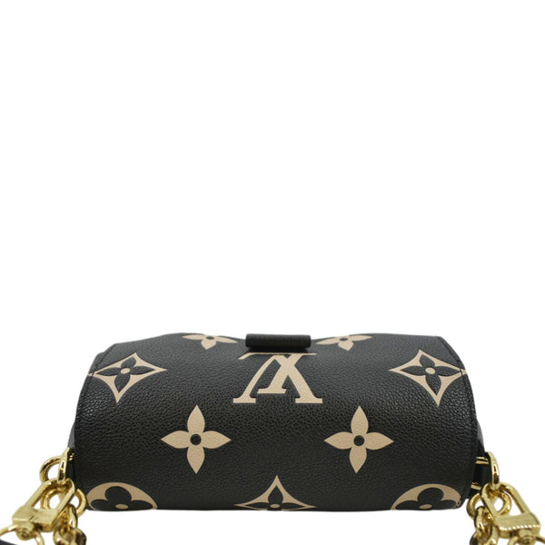 LOUIS VUITTON Favorite Bicolor Monogram Empreinte Shoulder Bag Black
