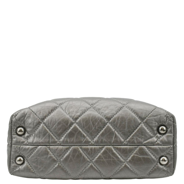 CHANEL Reissue Tall Quilted Aged Calfskin Leather Shoulder Bag Grey