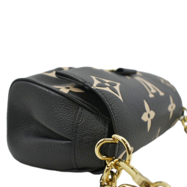 LOUIS VUITTON Favorite Bicolor Monogram Empreinte Shoulder Bag Black